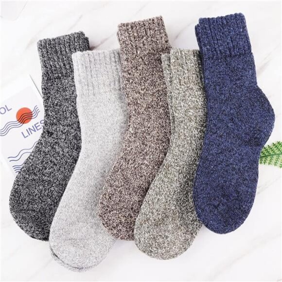 Jeasona Wool Socks for Women Warm Winter Thermal Thick Socks Gifts for Women Mom - Picture 2 of 7